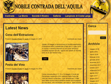 Tablet Screenshot of contradadellaquila.com